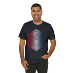 Red, White, and Blue Ombre Ornamental Dice Shirt - Army / S