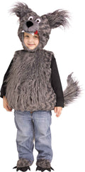 Cuddly Wolf Cub Tunic Child Costume Toddler Size Large 2T-4T