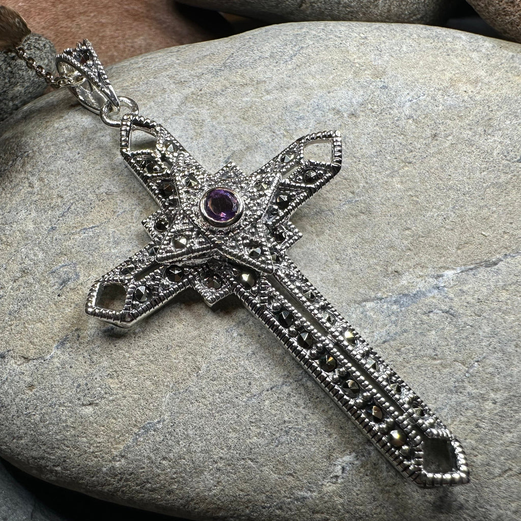 Open Weave Celtic Cross Necklace