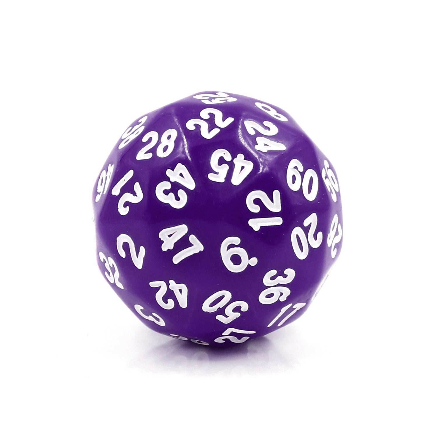 D60 Purple Opaque Single Die 60 Sided/s by HDdice / HengDadice - 