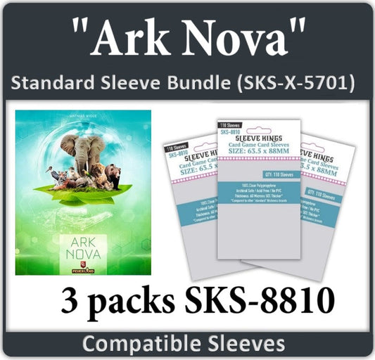 "Ark Nova" Board Game Compatible Card Sleeve Bundle (8810 X 3)