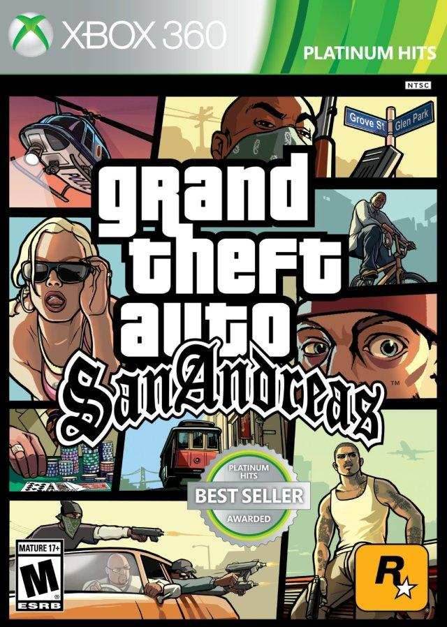 Grand Theft Auto: San Andreas (Platinum Hits) (Xbox 360) - Game Manual Only