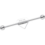 Licensed Stainless Steel Yellow Superman Logo Industrial Barbell 35mm