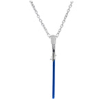 Officially Licensed Star Wars Blue Lightsaber Pendant Necklace