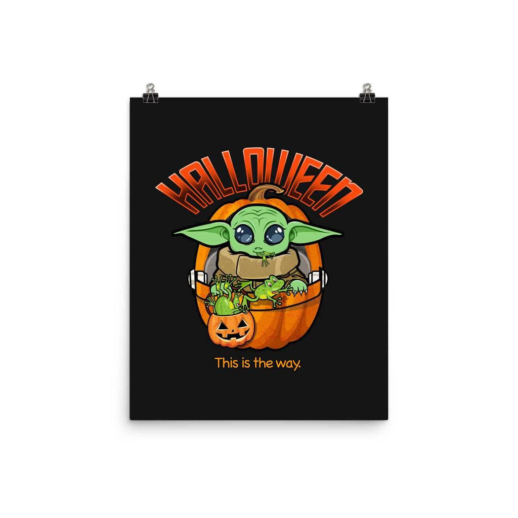Halloween This Is The Way - None / Black / 12x16