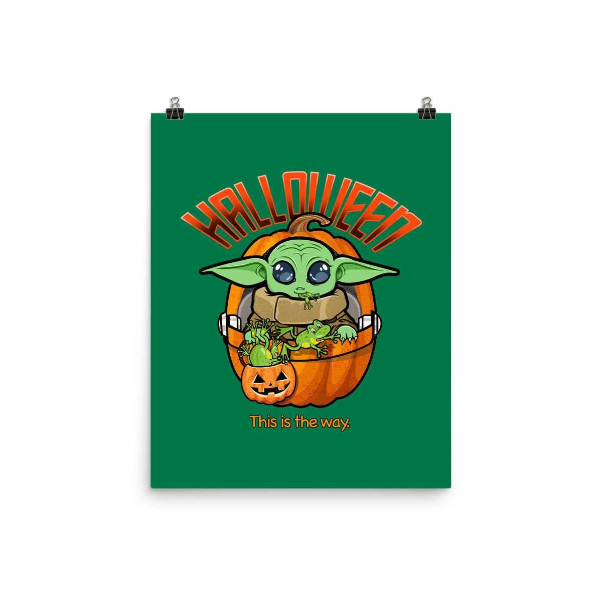 Halloween This Is The Way - None / Black / 12x16