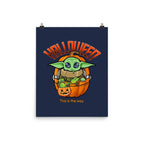 Halloween This Is The Way - None / Black / 12x16