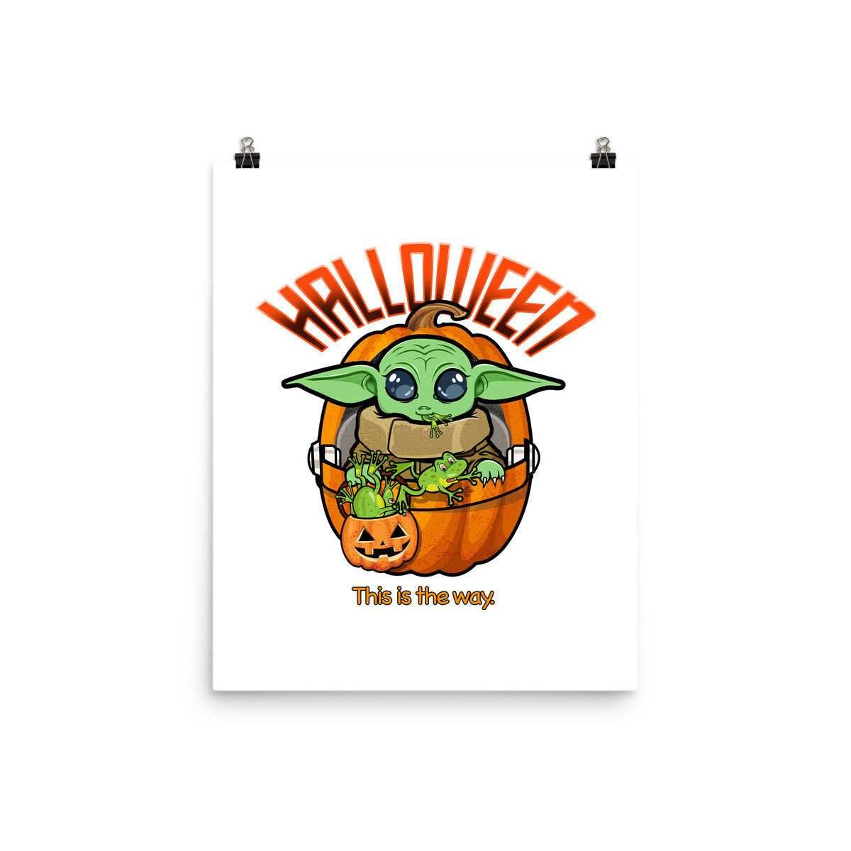 Halloween This Is The Way - None / Black / 12x16