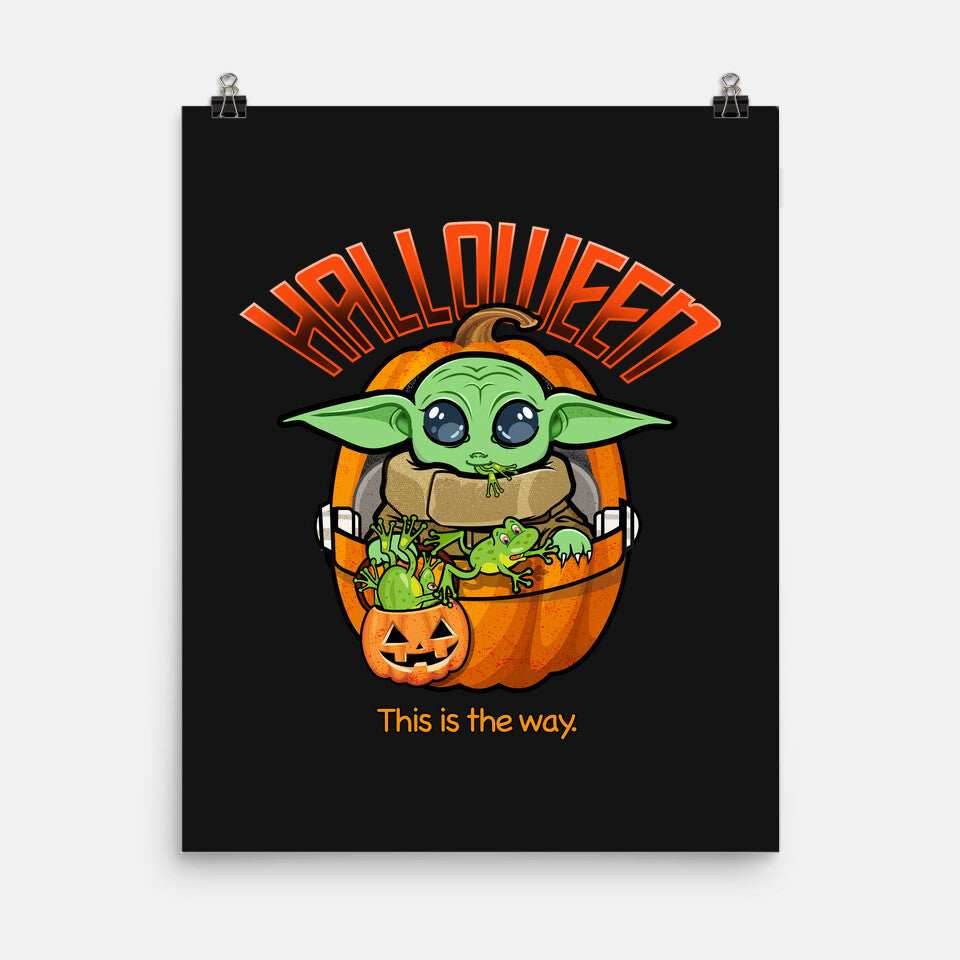 Halloween This Is The Way - None / Black / 12x16
