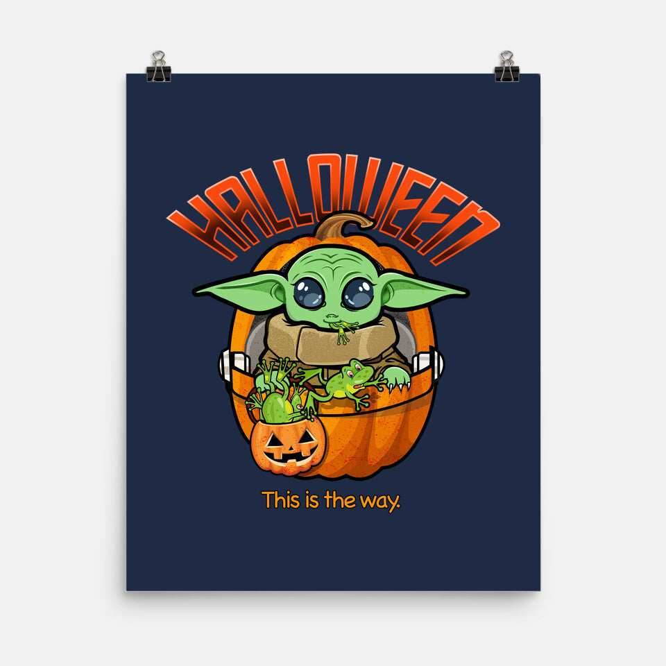 Halloween This Is The Way - None / Black / 12x16