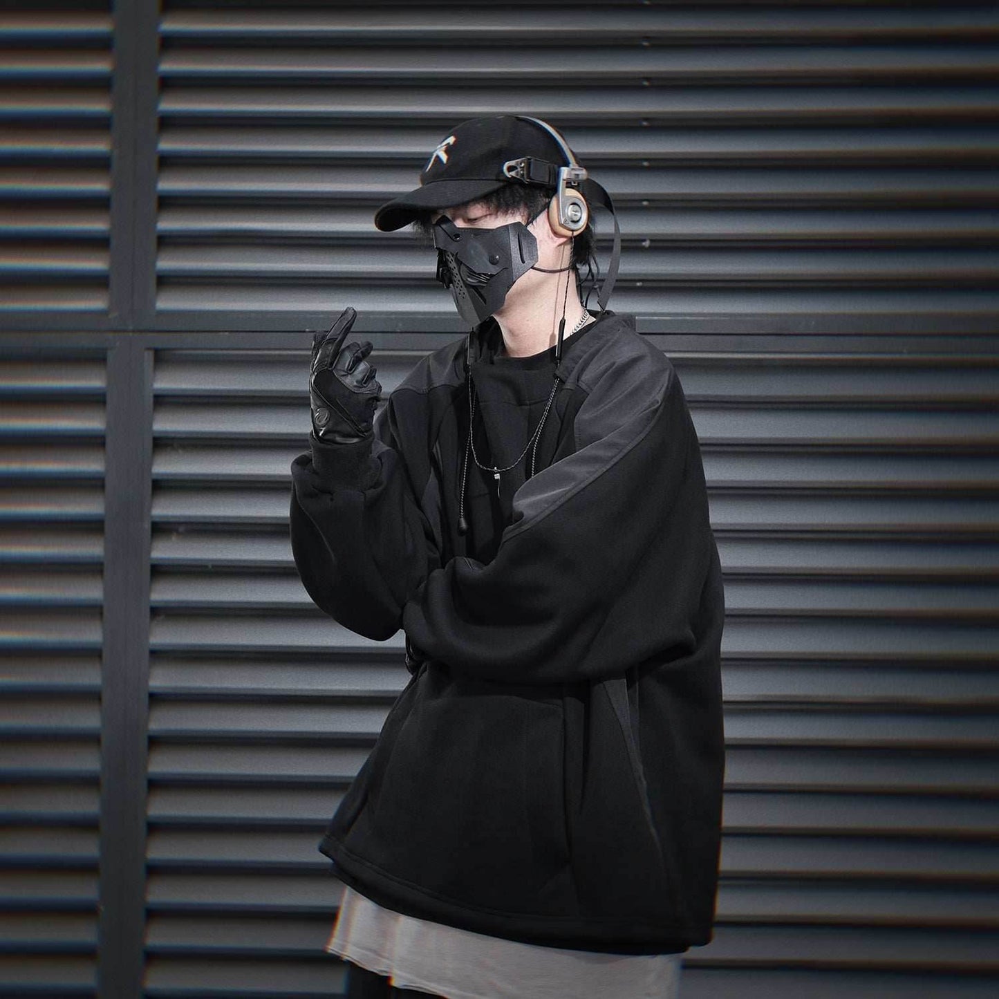 HiH55 Patchwork I-Tech Crewneck - M