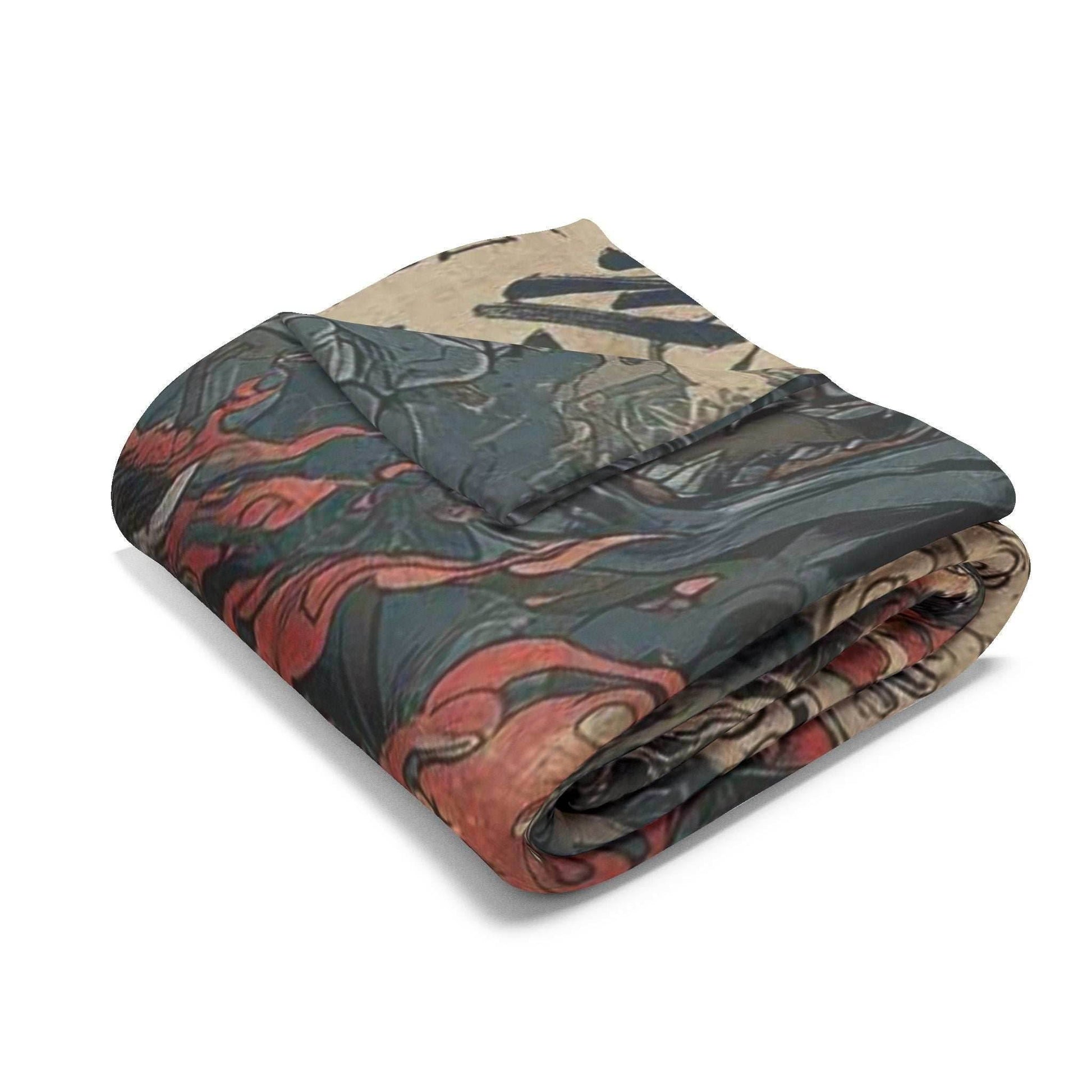 Japanese Art Car Arctic Fleece Blanket, Cozy Throw Blanket, Automotive Decor, Car Lover Gift, Comfortable Bedding, Unique Home Decor - 30'' × 40''