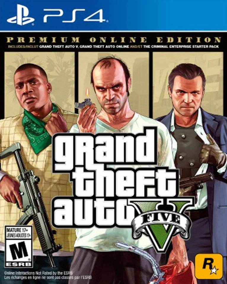 Grand Theft Auto V: Premium Online Edition (Playstation 4) - Game Manual Only