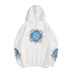 KH9201 Fish Art Embroidery Hoodie - Black / S