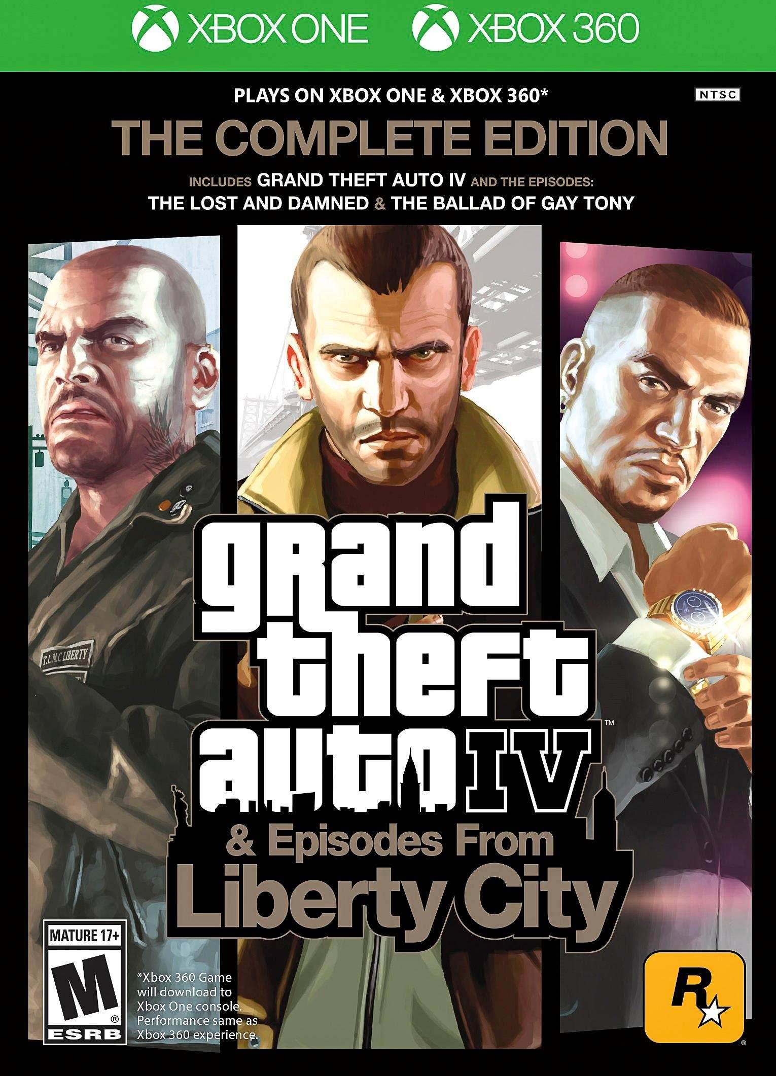 Grand Theft Auto IV Complete Edition (Xbox One/Xbox 360) - Game Only