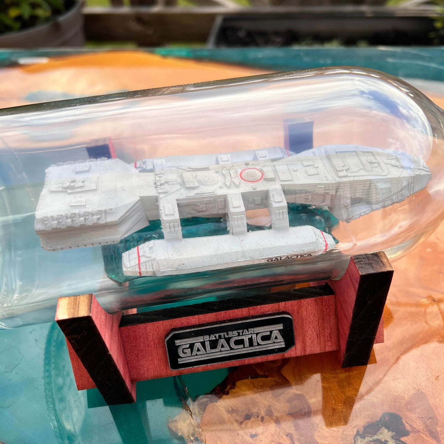 Battlestar Galactica 1978 Starship in a Bottle - 