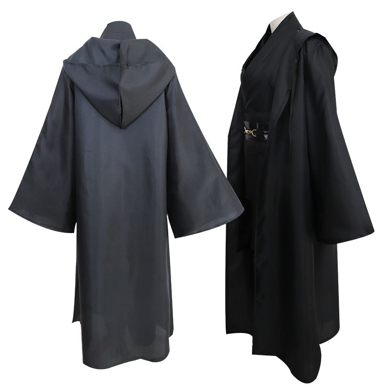 Girls Boys Unisex Movie Star Jedi Cosplay Costume Anakin Skywalker Sith Outfits Game Anime Children Retro Wars Warrior Cloth