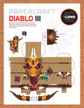2012 Diablo III PaperCraft Original Collectible Ad