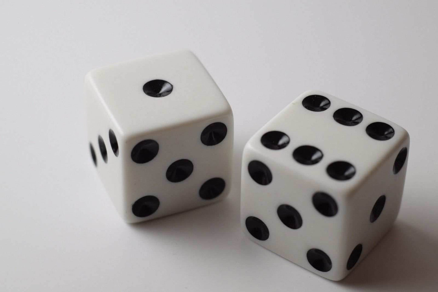 Jumbo 25mm 1 inch White (1) Dice RPG Board Game D6 Koplow Large Huge Dice - 