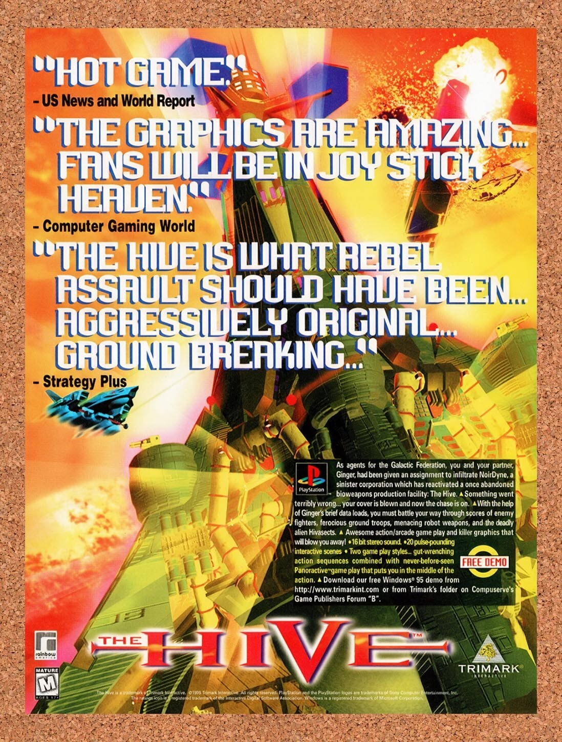 1996 The Hive PS1 Original Ad v2