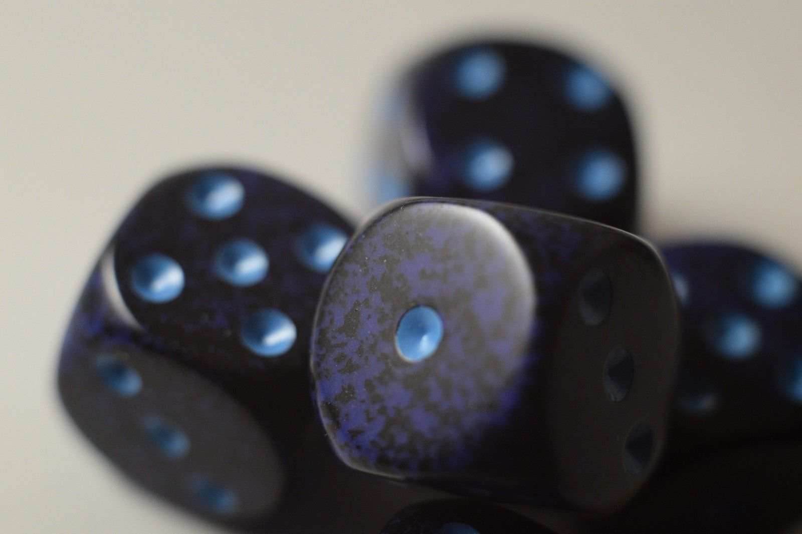 Speckled 16mm D6 RPG Chessex Dice Cobalt | Blue and Black (Sold per die) - 