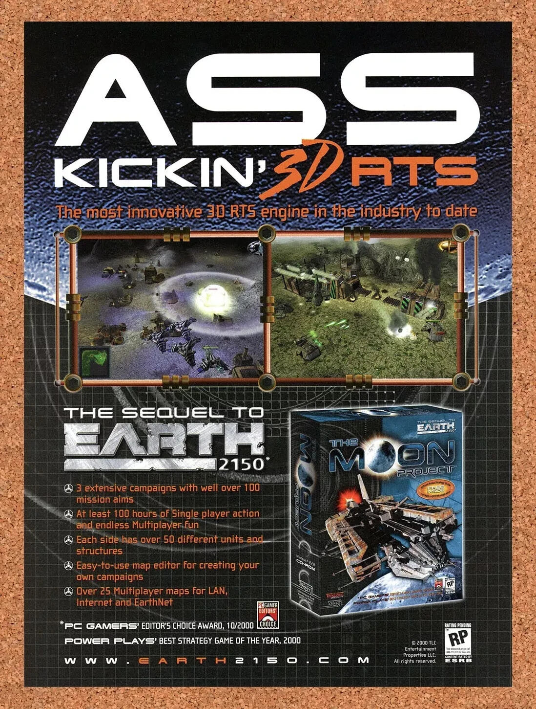 2001 The Moon Project PC Original Ad v1