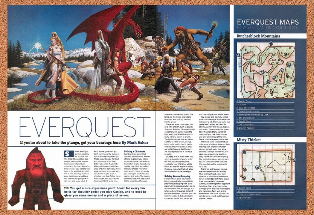 2001 EverQuest Luclin Newbie Guide Original Ad vr8