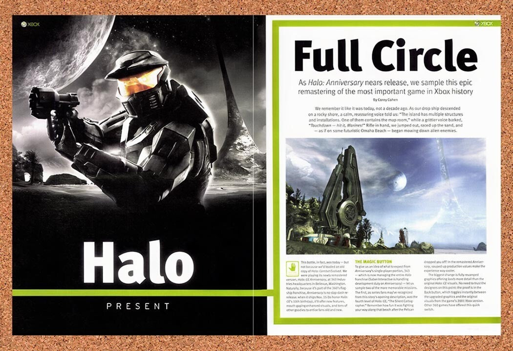 2011 Halo Story Halo Present Original Ad v16