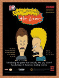 1995 Beavis & Butthead The Video Game SNES Original Ad v5