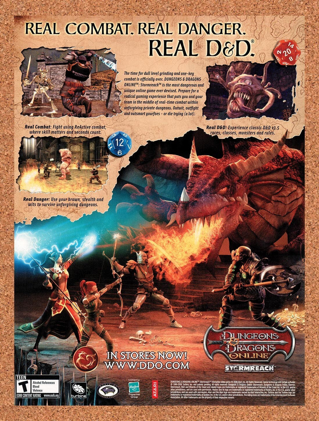 2006 Dungeons & Dragons Online Stormreach PC Original Ad v7