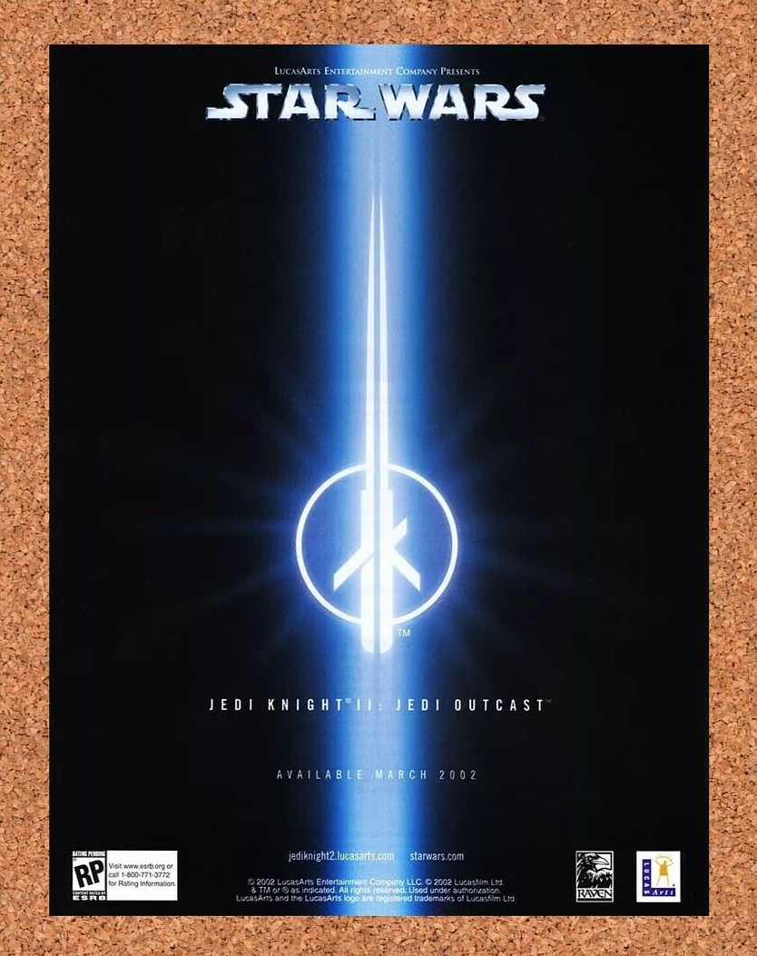 2004 Star Wars Jedi Knight 2 Outcast PC Original Ad