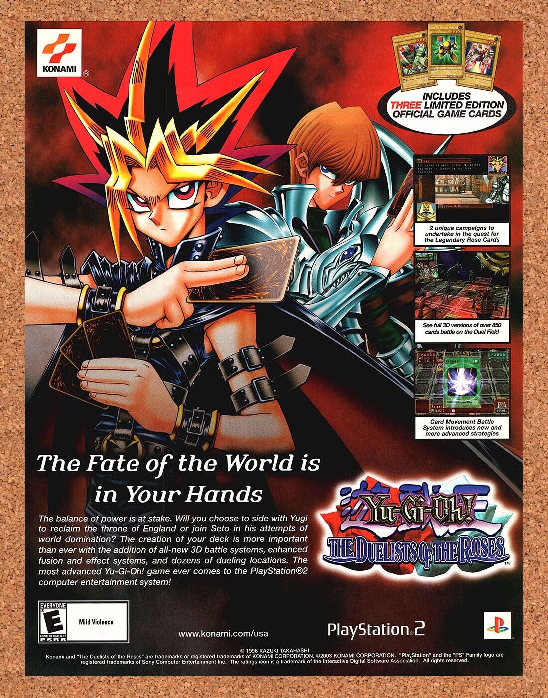 2003 Yu-Gi-Oh PS2 Original Ad v1