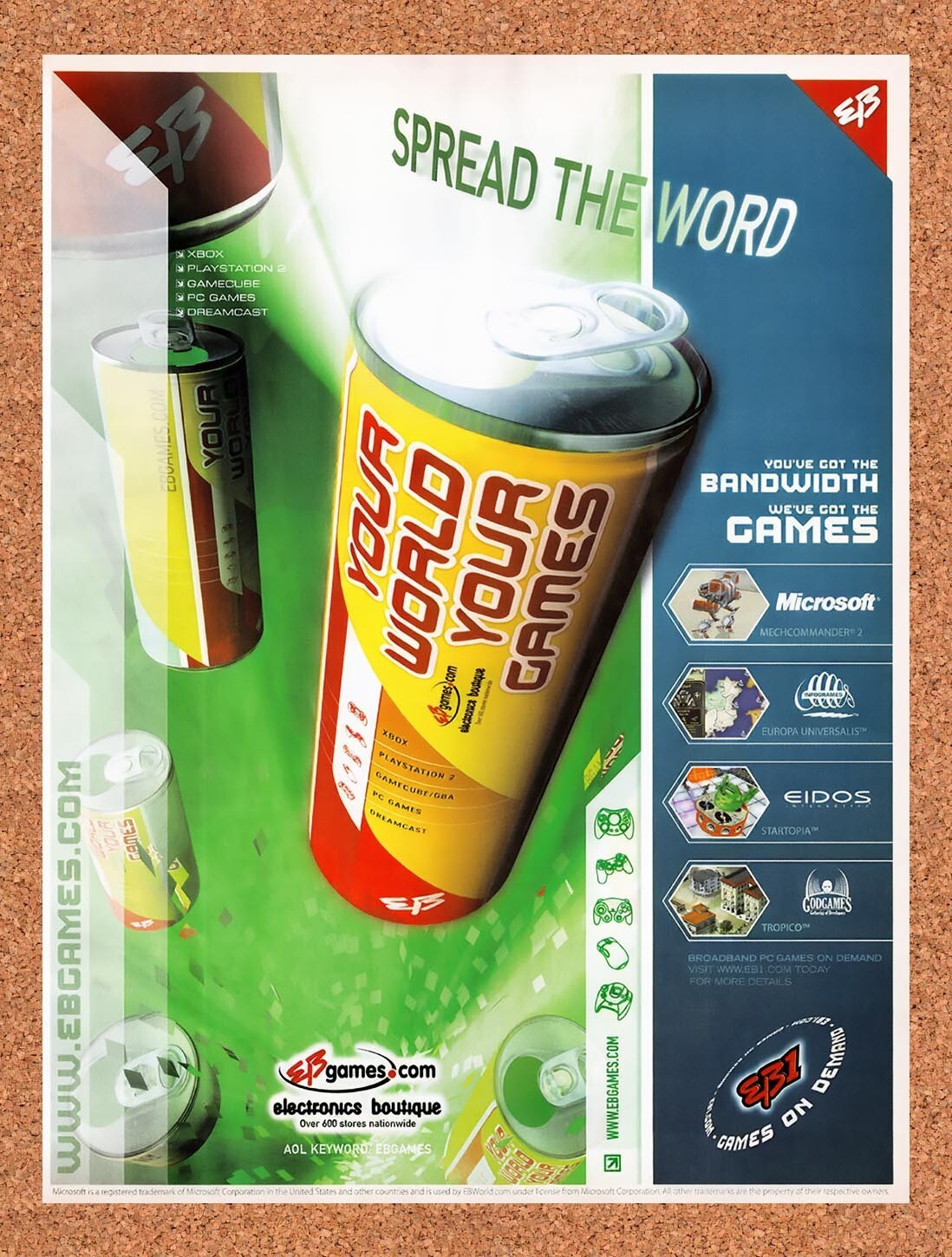 2001 EB Games Your World Your Games Original Ad v29