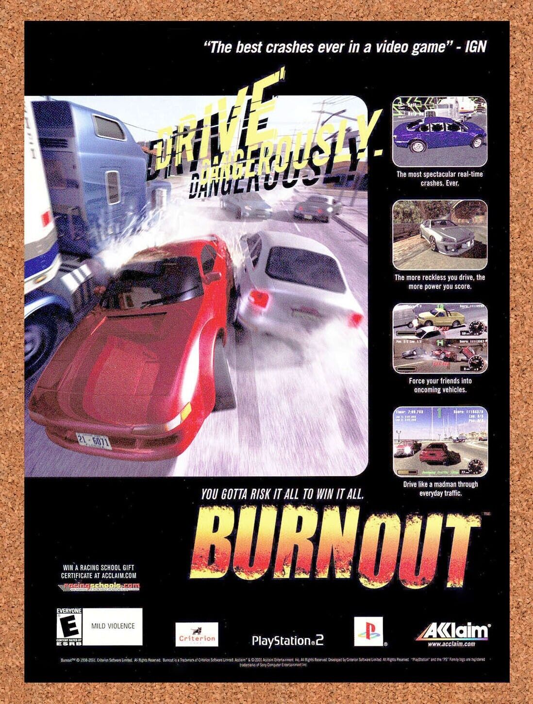 2003 Burnout PS2 Original Racing Ad