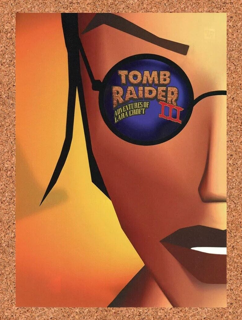 1998 Tomb Raider III PS1 Original Ad v4