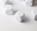 (Sold by Piece) Blank White Dice / Counting Cubes 16mm D6 Square RPG Gaming Dice DIY - 