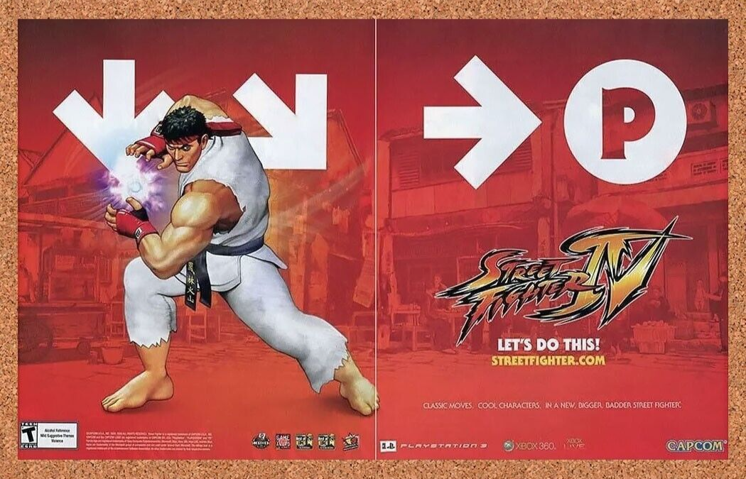 2009 Street Fighter IV 4 PS3 Original Ad