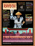 1993 Mortal Kombat Rayden Profile Original Ad v26