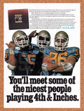 1987 4th & Inches Commodore 64 Original Ad v1