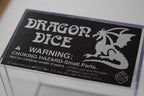 NEW Set of 5 Dragon Yellow w/Black Dice D&D RPG Game 16mm Six Sided D6 Koplow - 