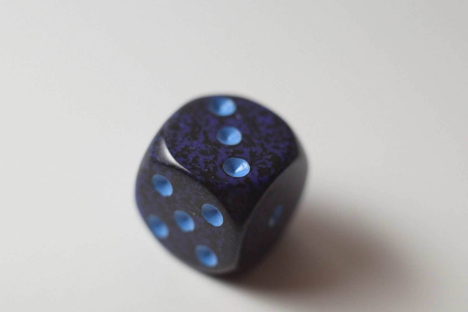 Speckled 16mm D6 RPG Chessex Dice Cobalt | Blue and Black (Sold per die) - 