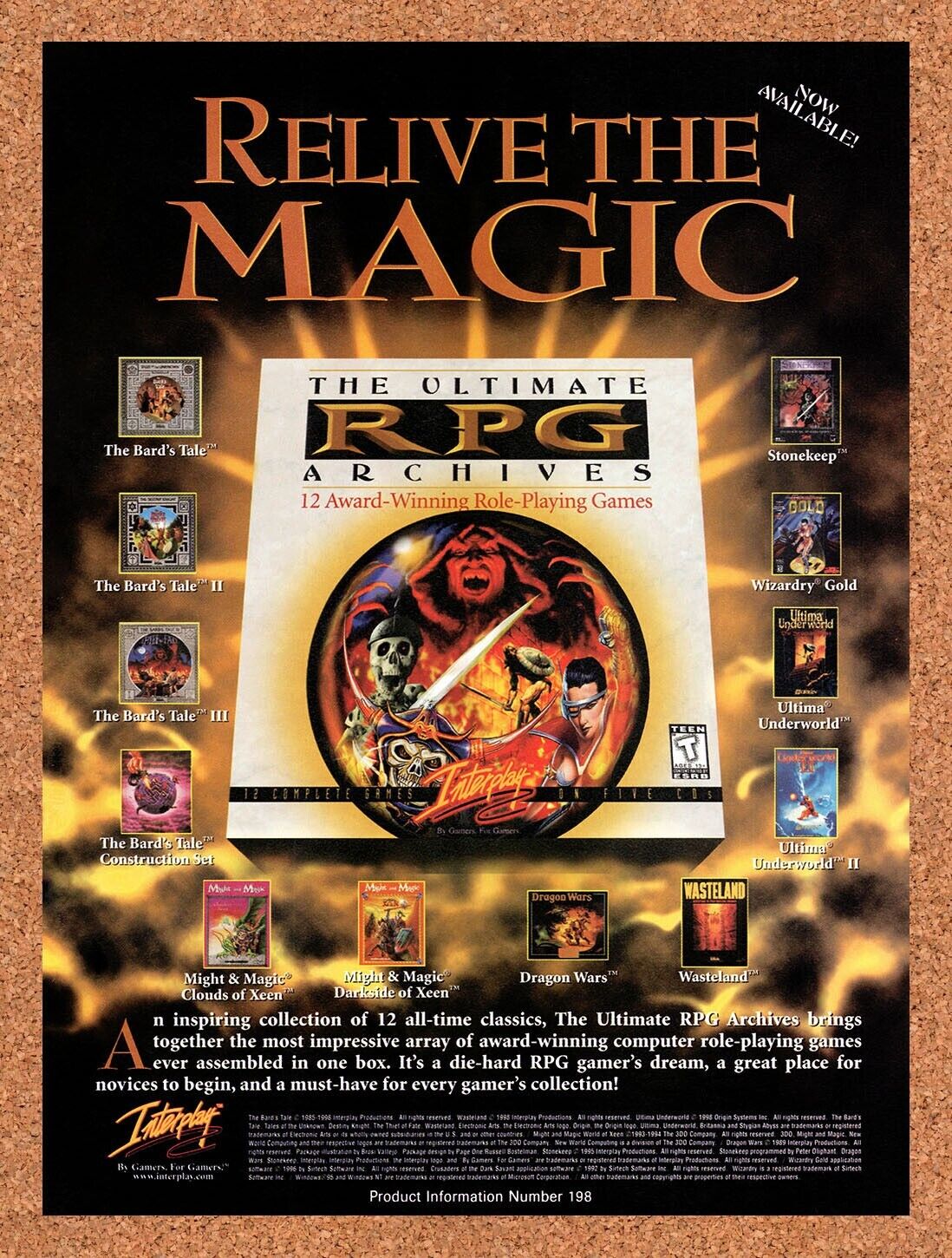 1998 Ultimate RPG Archives PC Original Ad v1