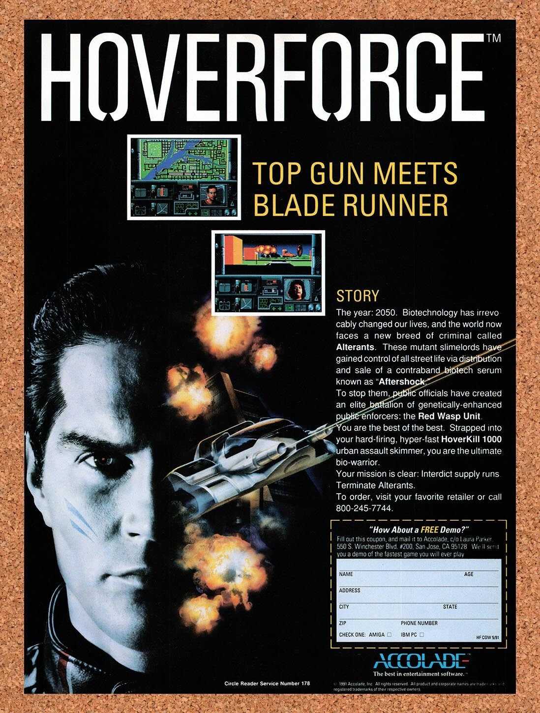 1991 Hoverforce IBM Original Ad v1
