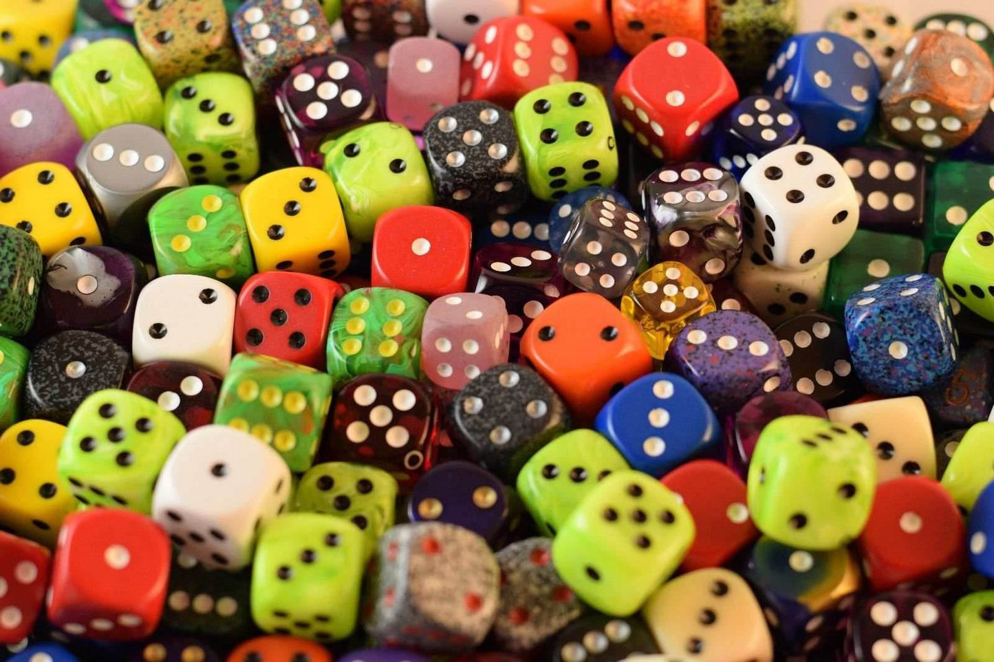 Random d6 Gaming RPG Yahtzee Dice Multi Colors Sizes Quality - 10 Dice