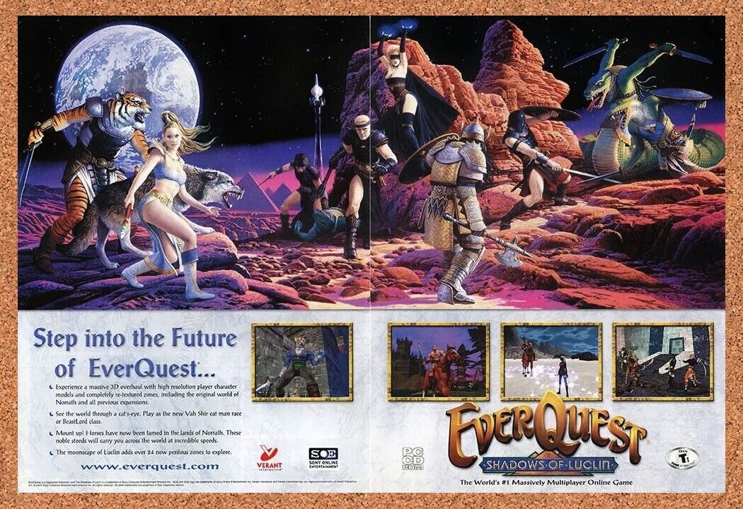 2003 Everquest Shadows of Luclin PC Original Ad