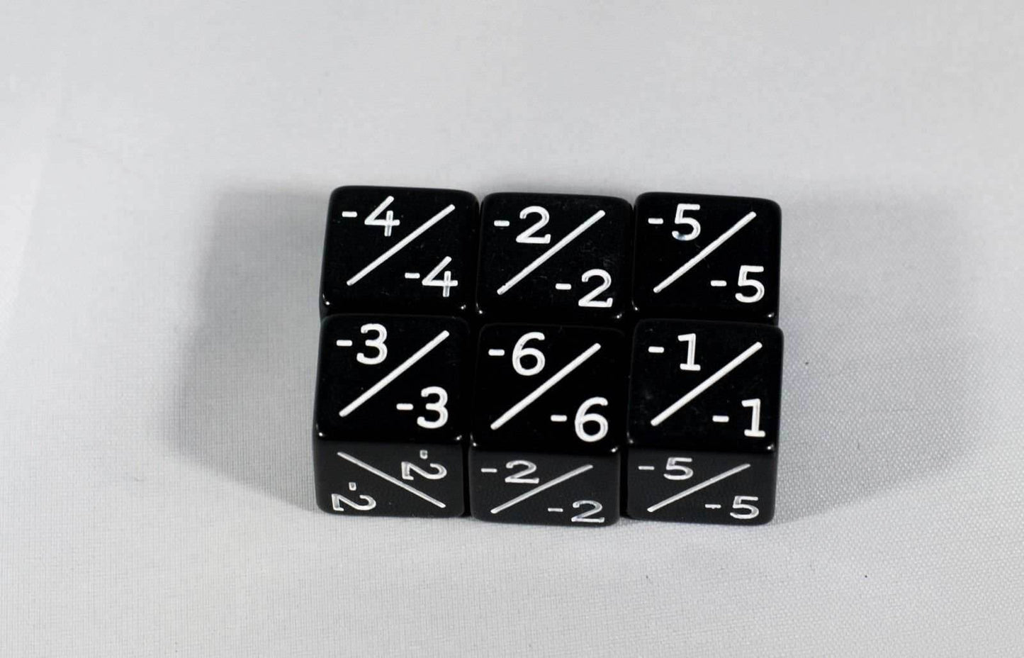Black D6 MTG -1/-1 Counter Dice - Magic: The Gathering DnD d6 Stats (Sold Per Die) - 
