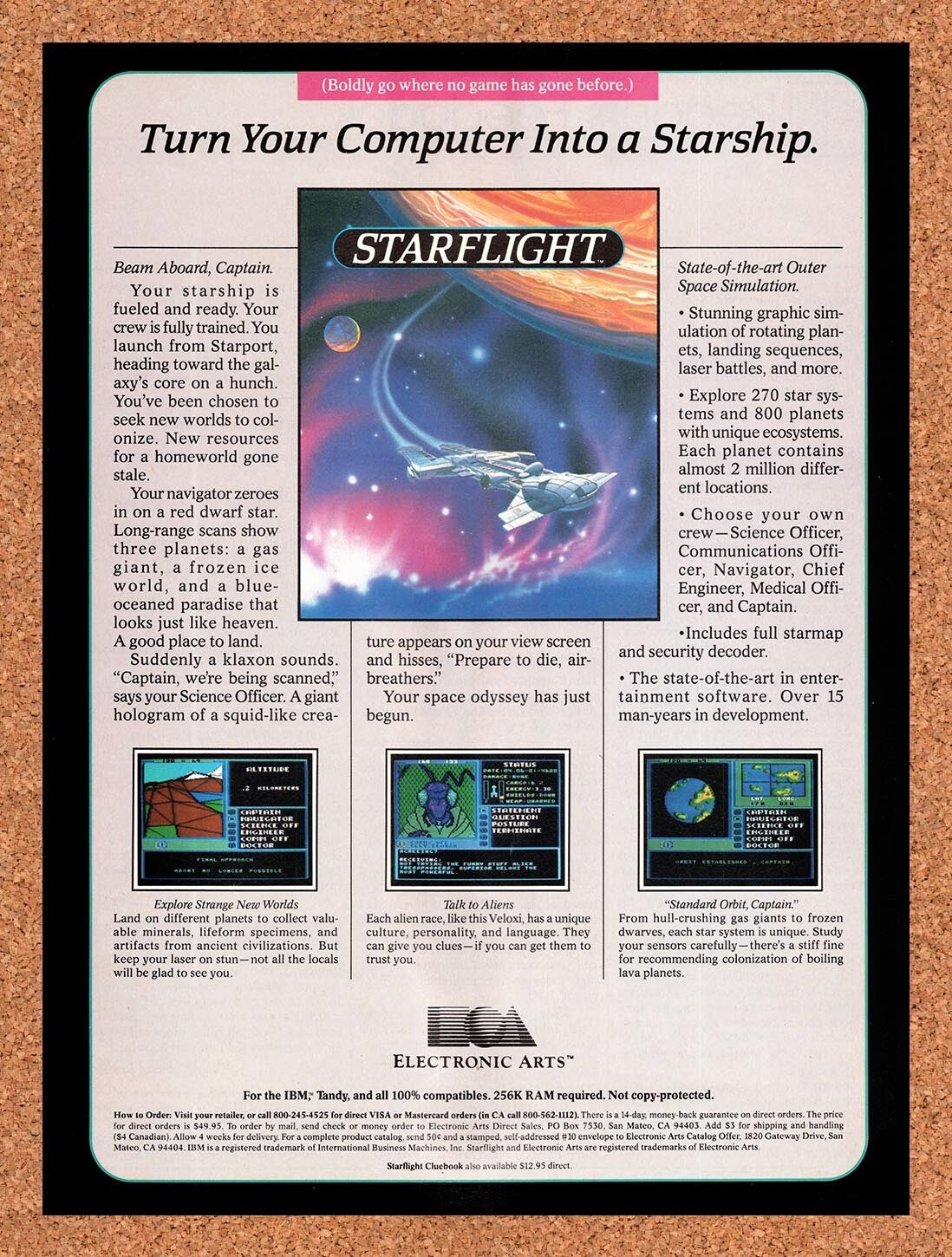 1987 Starflight Amiga Original Ad v2