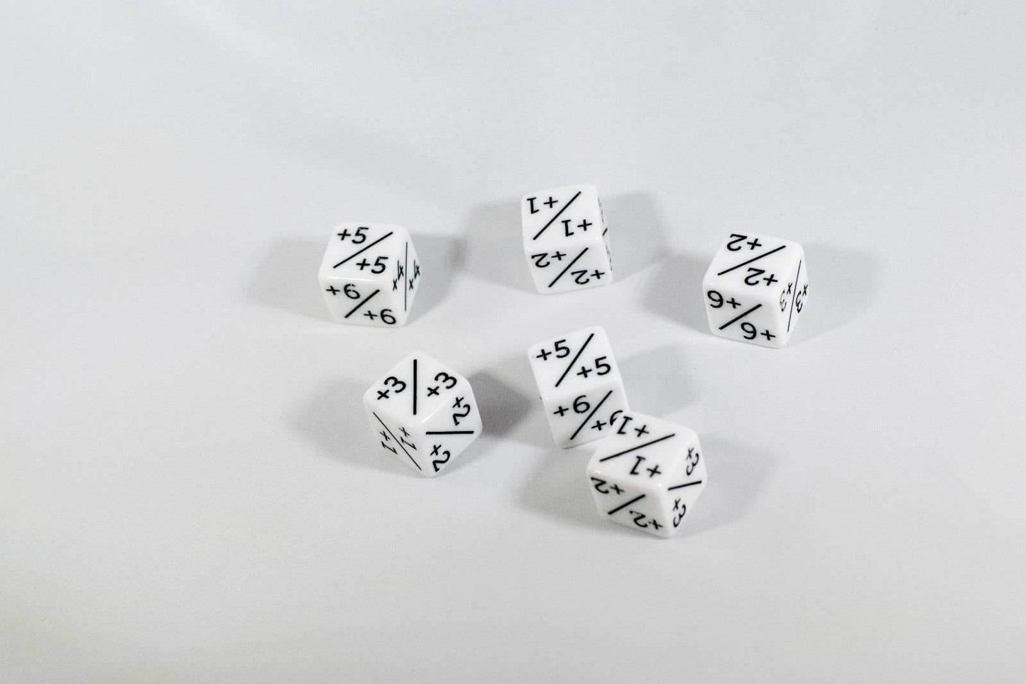 White D6 MTG +1/+1 Counter Dice - Magic: The Gathering DnD d6 Stats (Sold Per Die) - 