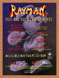1996 Rayman PS1 Original Ad v8