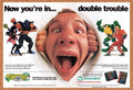 1993 Battletoads And Double Dragon SNES Original Ad v3